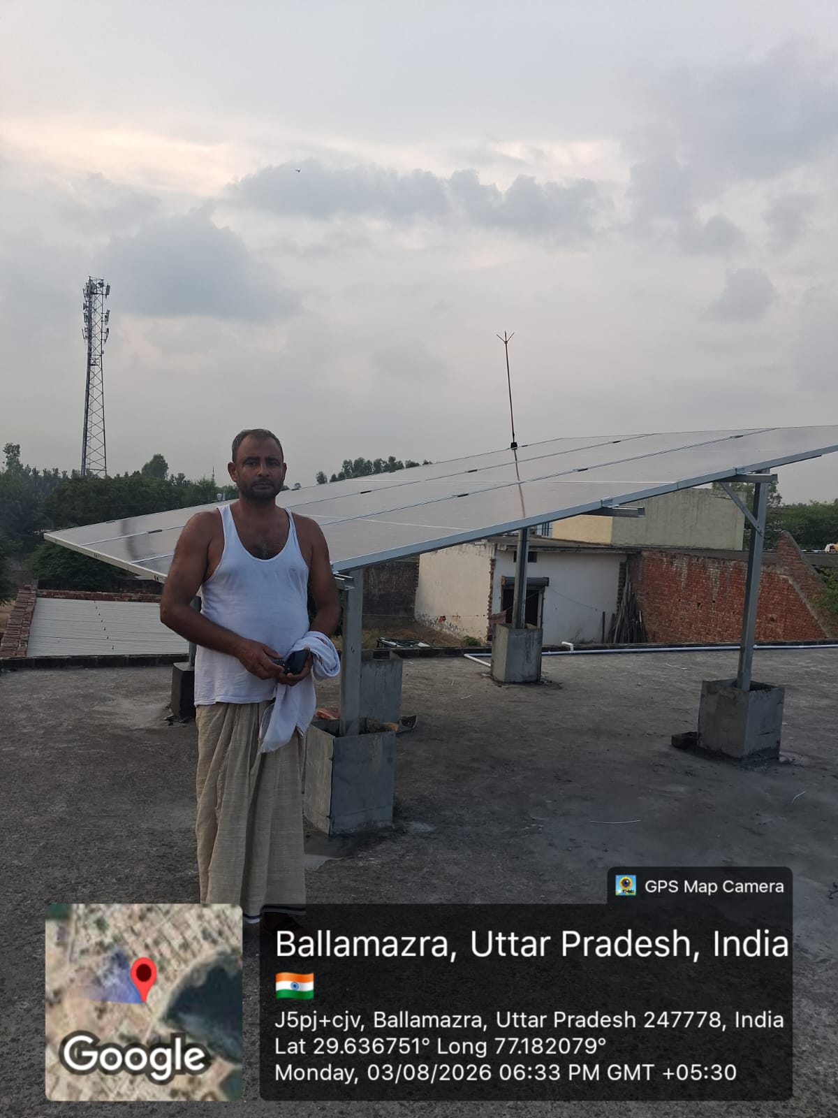 Solar panel installation project 1